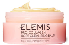 Elemis Pro-Collagen Rose Cleansing Balm jar for makeup removal and nourishment