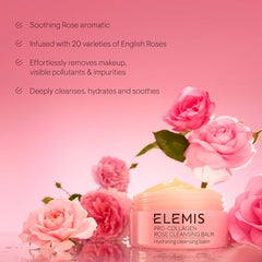 Elemis Pro-Collagen Rose Cleansing Balm removing waterproof makeup and sunscreen