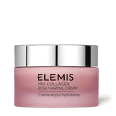 Elemis Pro-Collagen Rose Marine Cream packaging with pump supports easy daily application.