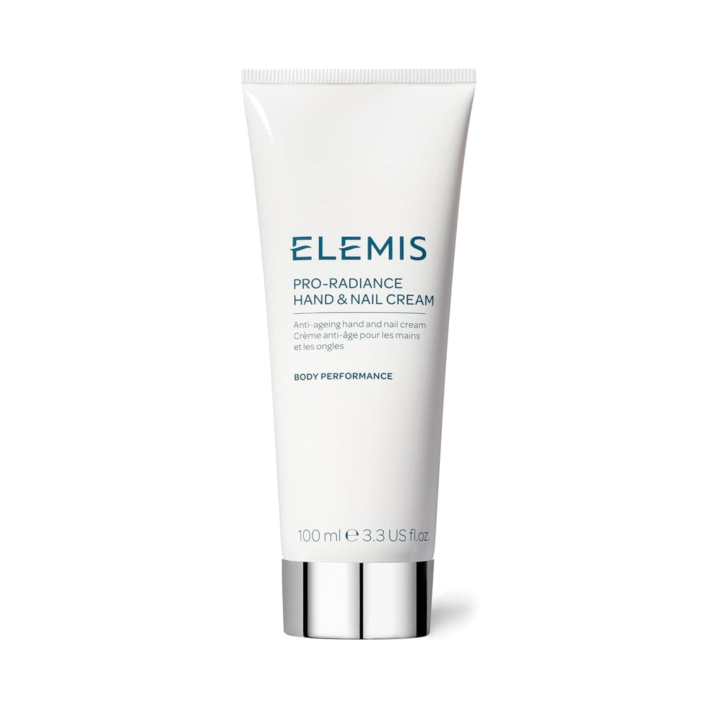 ELEMIS Pro-Radiance hand-nail-cream tube close-up for nourished hands
