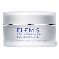 ELEMIS Skin Bliss Capsules packaging showcases antioxidant skincare for daily protection.