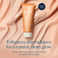 Moisturizer applied to cheek as hydrating primer for makeup days by ELEMIS.
