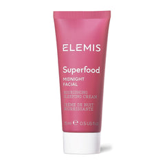 ELEMIS Superfood Midnight Facial travel-size tube shown for on-the-go hydration.