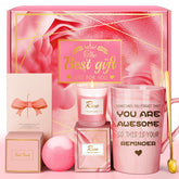 Eletorot birthday pink self-care basket for her relaxation and joyful celebration