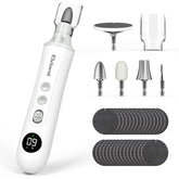 Eletorot nail-file-set cordless design enables portable at-home nail care.