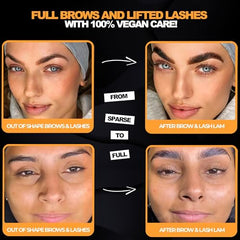 Elevate the Beauty brow lamination tools arranged for precise, foolproof application.