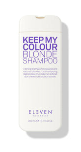 Eleven Australia Keep My Colour Blonde Shampoo bottle front view for cool-toned brightness.