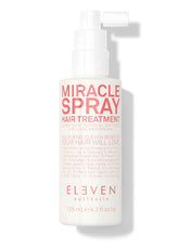 ELEVEN AUSTRALIA Miracle Leave-In Spray bottle front provides lightweight hydration for all hair types.
