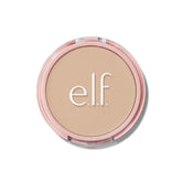 e.l.f. Halo Glow Powder Filter compact jar shows ultra-fine finish for natural glow.