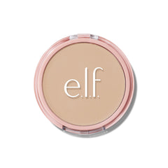 e.l.f. Halo Glow Powder Filter compact jar shows ultra-fine finish for natural glow.