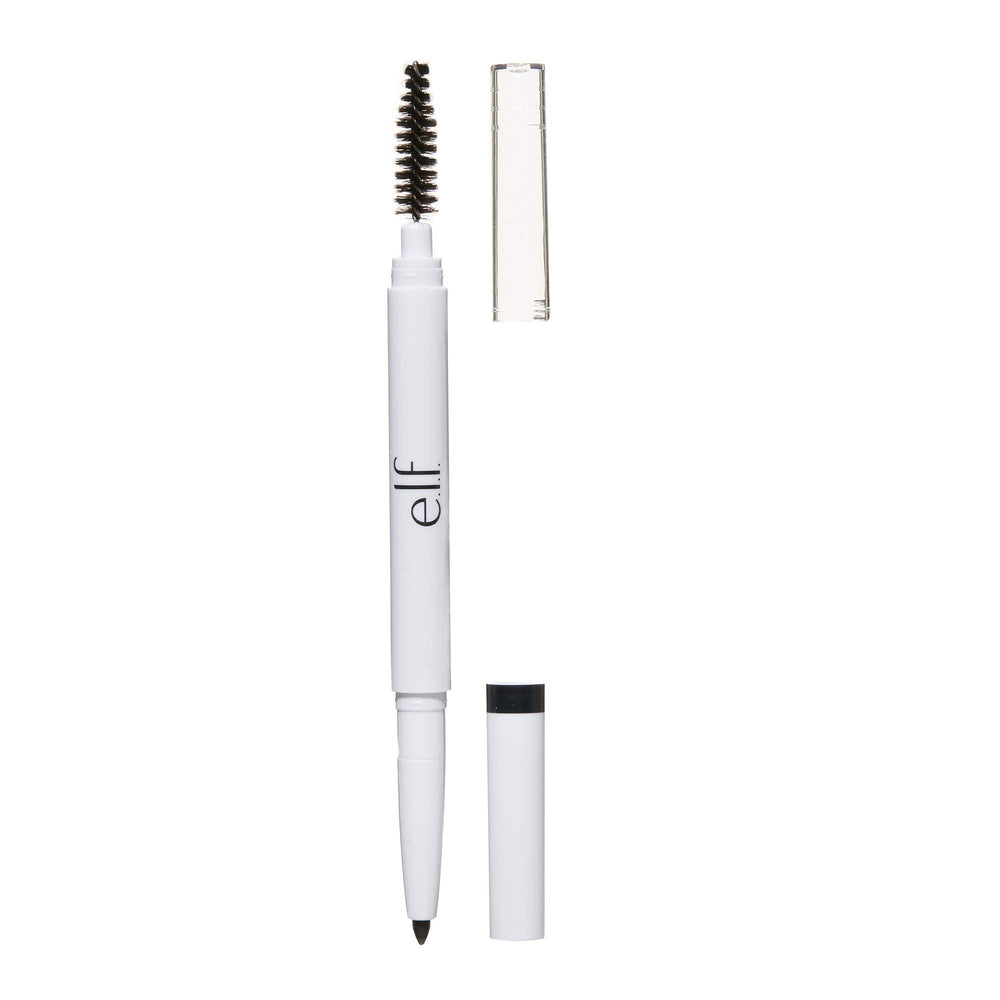 e.l.f. Instant Lift Brow Pencil Auburn closeup shows rich color for natural brow definition