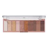 e.l.f. Perfect 10 Eyeshadow Palette pan shot shows versatile neutral shades for everyday looks.