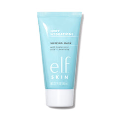 e.l.f. SKIN Holy Hydration Sleeping Mask jar closeup showing rich cream for deep hydration