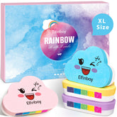 Elfinbay Rainbow Bath Bombs packaging shows gift-ready presentation