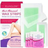 ELIAGLOW packaging-front shows a ready-to-use home waxing kit for convenience.