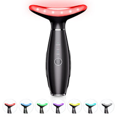ELISHINE 7 Color Neck Face Massager front view for at-home skincare routine enhancement.