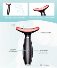 ELISHINE galvanic feature close-up emphasizes helping skincare products absorb better.