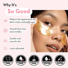 Elizabeth Mott 24K Gold Under Eye Patches sachets highlight portable hydration for on-the-go routines