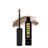 Elizabeth Mott Queen of the Fill brow gel tube close-up in light-medium brown for natural definition.