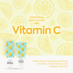 Elizabeth Mott Sure Thing Vitamin C Face Scrub being rinsed to reveal pore-cleaned skin