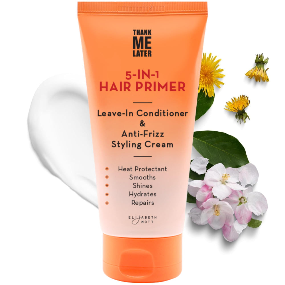Elizabeth Mott Thank Me Later bottle pour for quick styling and even distribution