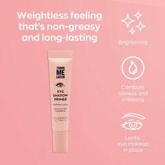 Elizabeth Mott Thank Me Later eye primer on eyelids demonstrating oil control