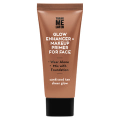 Elizabeth Mott Thank Me Later Glow Enhancer bottle front shows radiant, hydrating glow