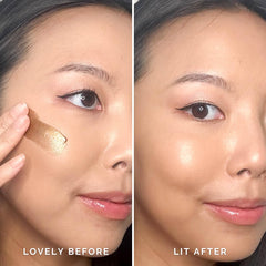 Elizabeth Mott Thank Me Later Glow Enhancer label closeup with branding and shade