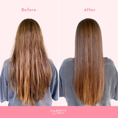 Elizabeth Mott Thank Me Later texture closeup highlights lightweight cream for hydrated hair