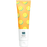 Elizabeth Mott Vitamin C Facial Cleanser bottle pour for gentle makeup removal and hydration.
