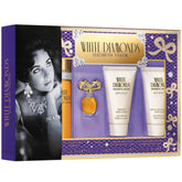 Elizabeth Taylor White Diamonds gift set front view showing elegant packaging