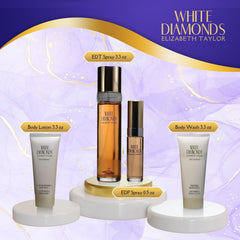 Elizabeth Taylor White Diamonds mini EDP spray provides a portable fragrance companion.
