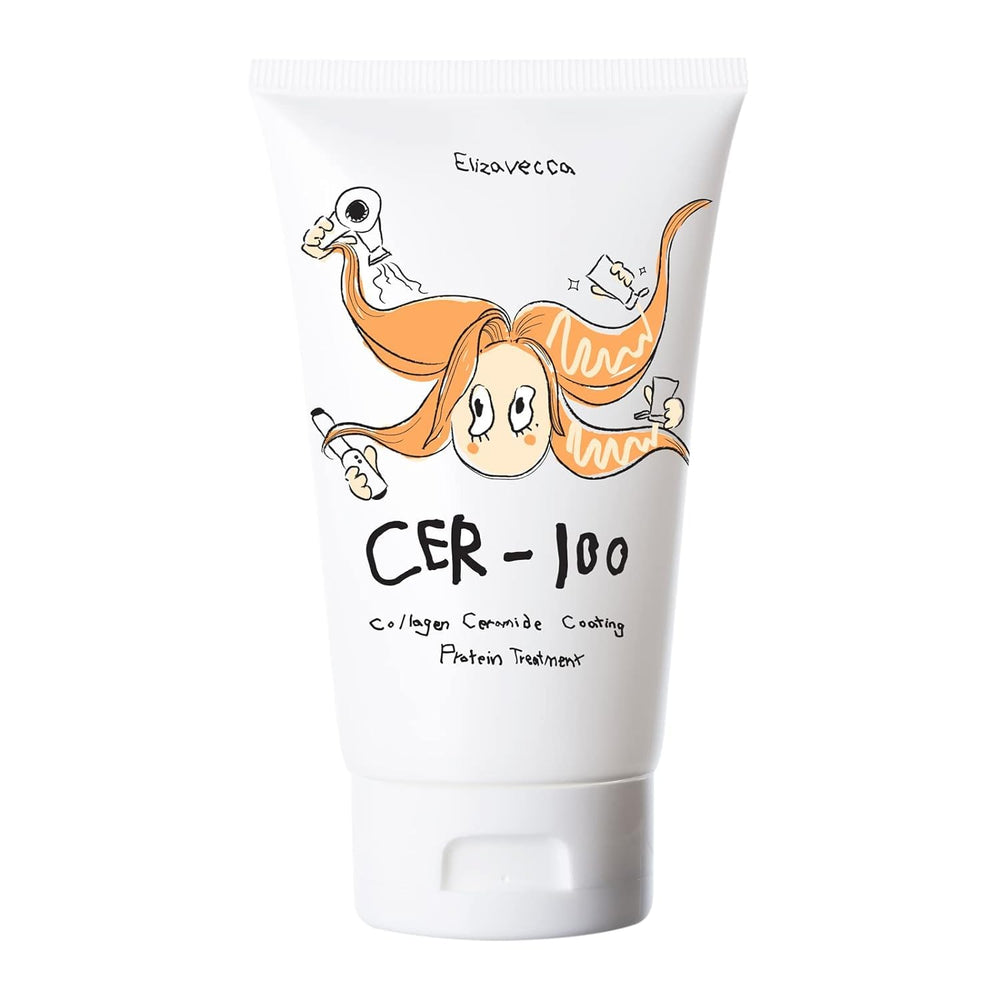 Elizavecca Cer-100 cream texture closeup showing rich conditioning for smoother hair