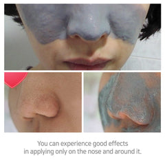Elizavecca Hell Pore strip close-up showing charcoal strips absorbing oil.