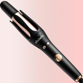 ELLA BELLA automatic rotating curling iron with digital display for precise temperature control.