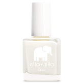 ella-mila Pure Love bottle shows fast-drying top coat for salon-like nails.