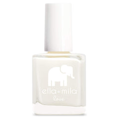ella-mila Pure Love bottle shows fast-drying top coat for salon-like nails.