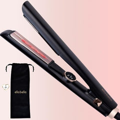 ELLA BELLA Slimline Hair Straightener infrared heat glide delivering smooth, frizz-free styling.