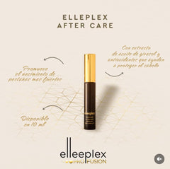 Elleebana Advanced Aftercare brush application demonstrates precise conditioning.
