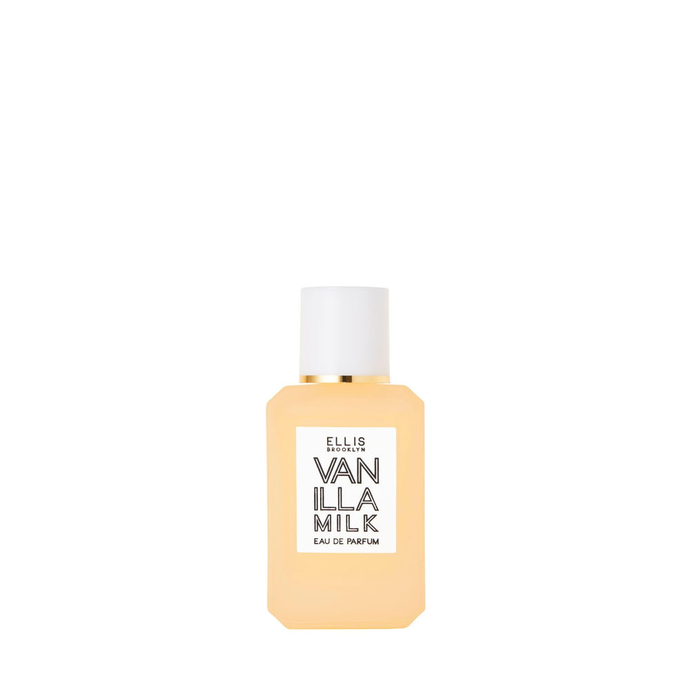 Ellis Brooklyn Vanilla Milk EDP bottle closeup, luxurious gourmand scent for daily wear
