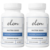 Elon Matrix 5000 bottle front shows biotin for hair growth potential
