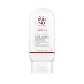 EltaMD UV Pure SPF 47 bottle closeup for mineral sun protection on skin