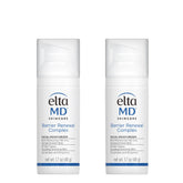 EltaMD Barrier Renewal bottle closeup, fragrance-free moisture for sensitive dry skin, soothing hydration.