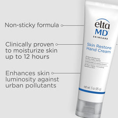 EltaMD ceramides and vitamin E ingredients label emphasis for nourished skin.