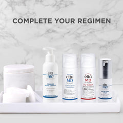 EltaMD Foaming Facial Cleanser foam texture emphasizes creamy foam and makeup removal capability