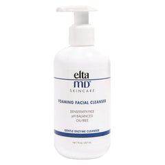 EltaMD Foaming Facial Cleanser pump bottle for gentle cleansing and makeup removal