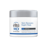 EltaMD Skin Recovery Night Mask jar closeup emphasizing redness-reducing formula