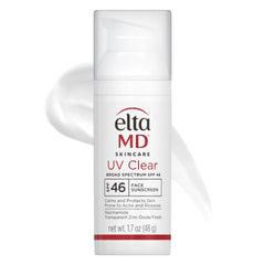 EltaMD UV Clear bottle pump showing travel-friendly packaging for everyday sun protection