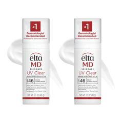 EltaMD UV Clear sunscreen bottle with pump for easy daily protection on acne-prone skin