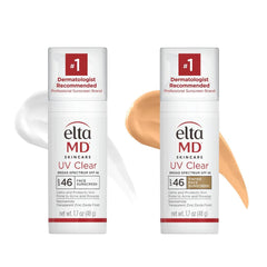 EltaMD UV Clear sunscreen bottle with oil-free protection for sensitive skin.